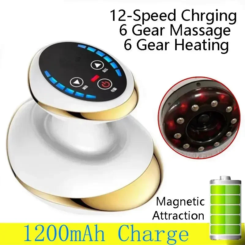 Electric Massage Meridian Brush Universal Body Dredging Cupping Scraping Instrument Abdominal And Back Massager For Home - PrimeandBeauty