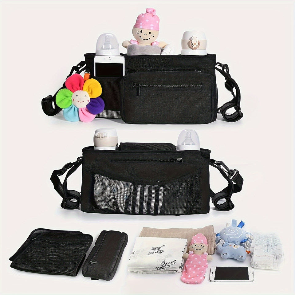 Multi-Compartment Stroller Storage Bag - PrimeandBeauty
