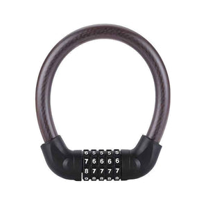 [Anti-Theft Bike Lock] 5-Digit Password Bicycle Lock | Anti-Theft Electric Bike Lock With Steel Cable And Wire - PrimeandBeauty