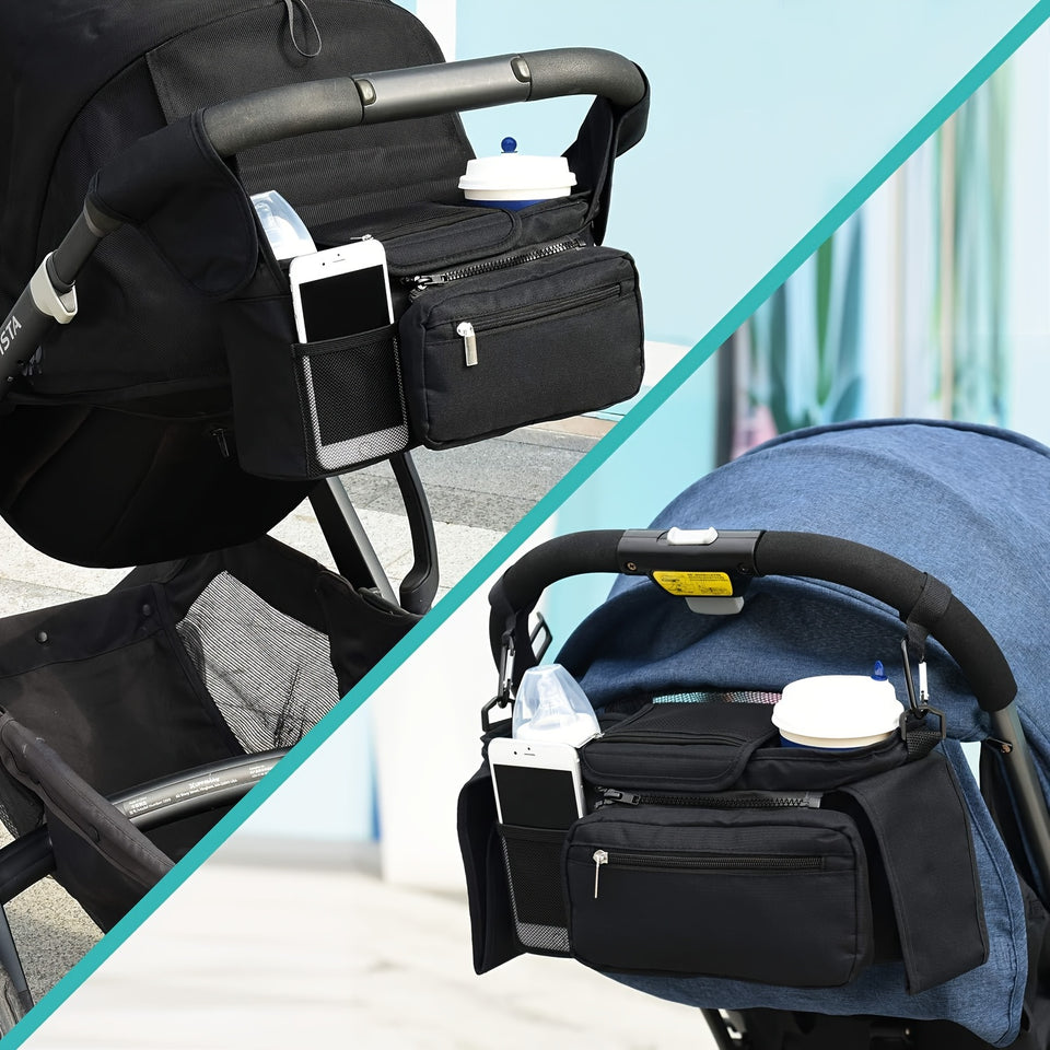Multi-Compartment Stroller Storage Bag - PrimeandBeauty