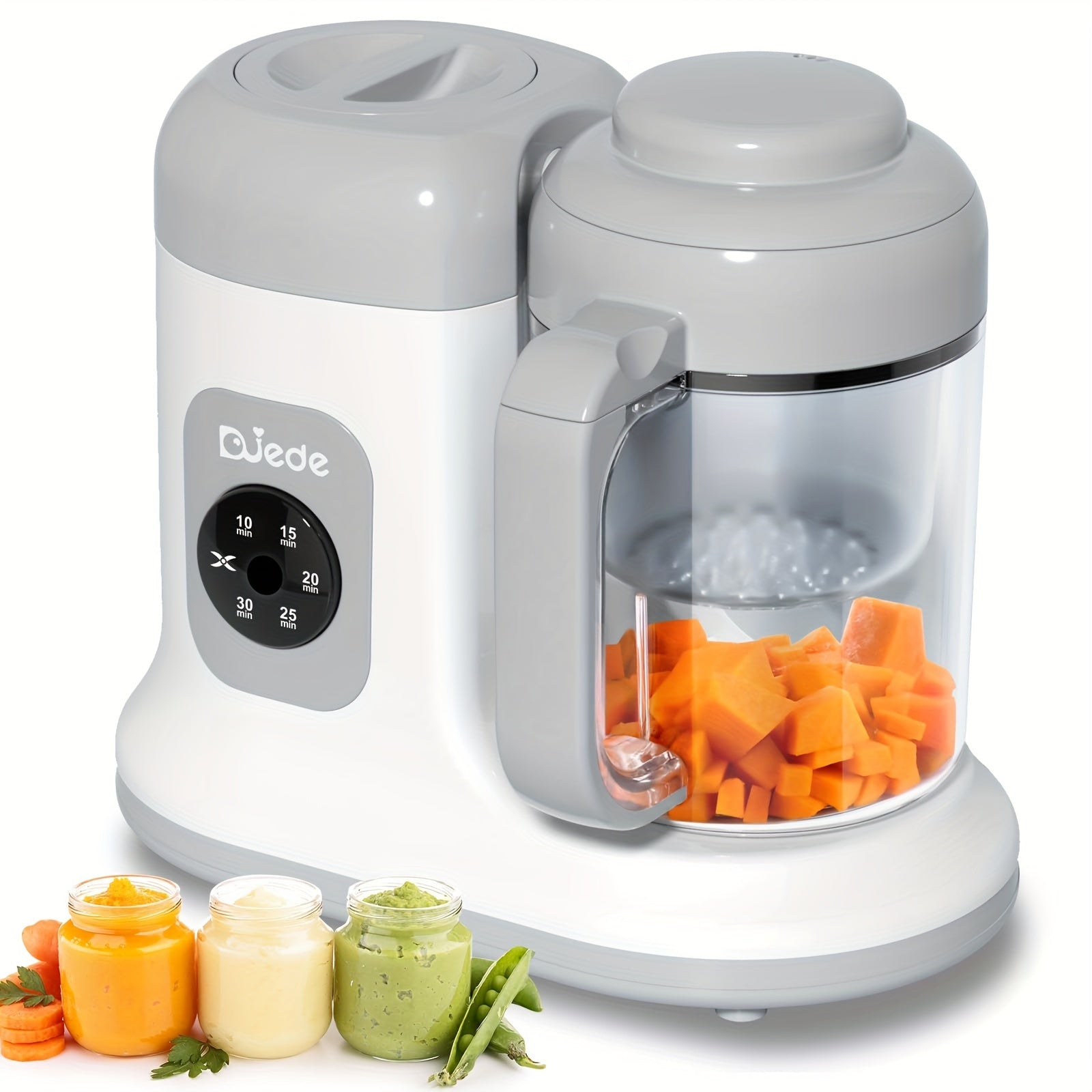 Youngsters Food Maker - Auto Cooking, One Button Control | Processor Steamer Puree Blender for Healthy Homemade Food, White - PrimeandBeauty