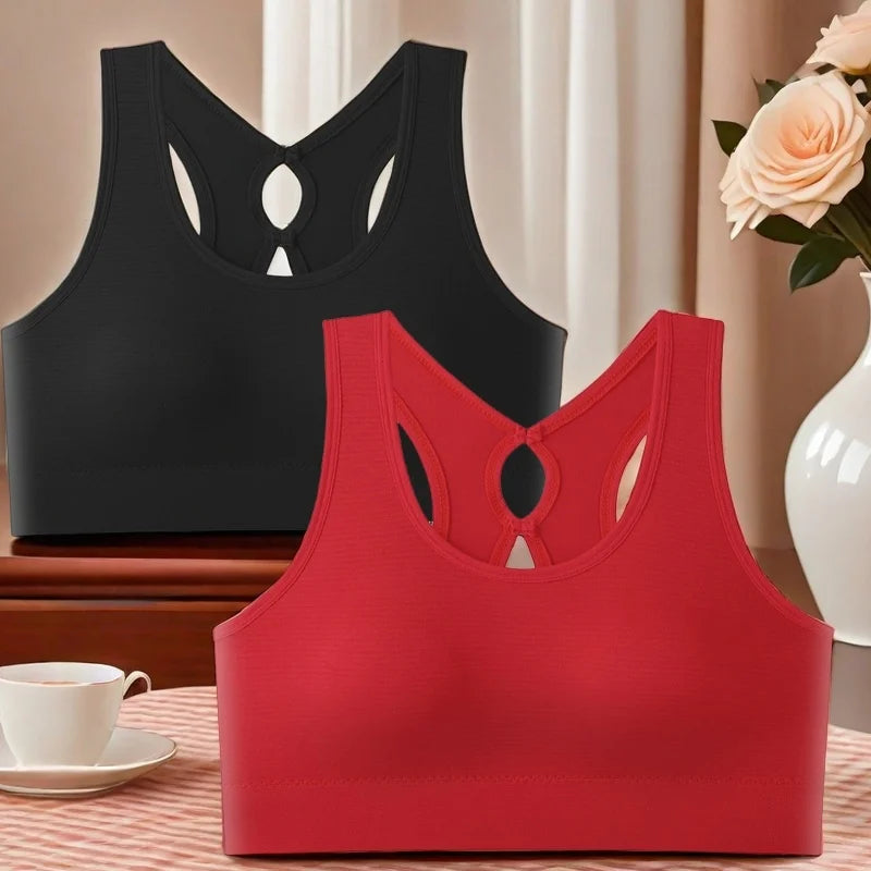 Two-piece women's high-elastic sports bra, comfortable and soft yoga top, backless open sports vest, moisture-wicking sportswear - PrimeandBeauty
