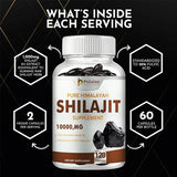 Shilajit Supplements - Enhance Nutrient Absorption and Promote Detoxification, Relieve Stress - 120 Capsules - PrimeandBeauty