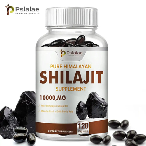 Shilajit Supplements - Enhance Nutrient Absorption and Promote Detoxification, Relieve Stress - 120 Capsules - PrimeandBeauty