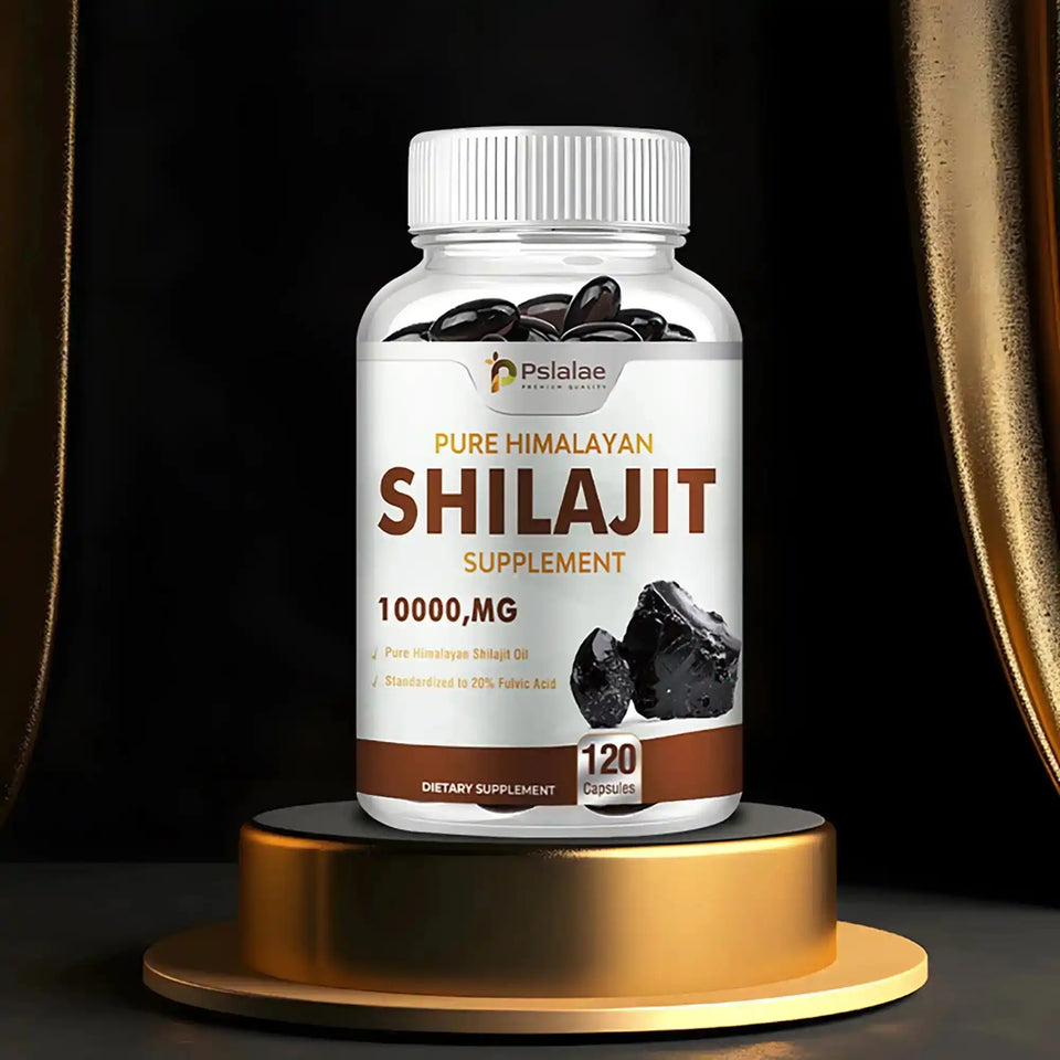 Shilajit Supplements - Enhance Nutrient Absorption and Promote Detoxification, Relieve Stress - 120 Capsules - PrimeandBeauty