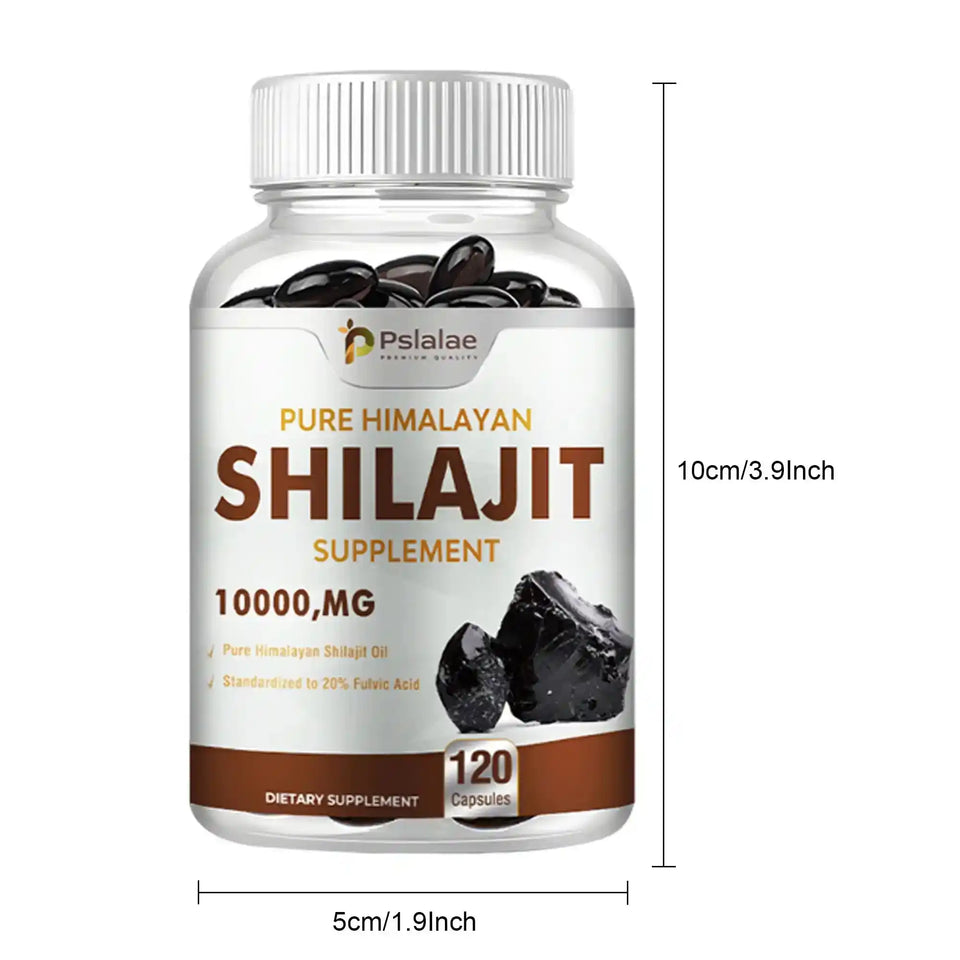 Shilajit Supplements - Enhance Nutrient Absorption and Promote Detoxification, Relieve Stress - 120 Capsules - PrimeandBeauty