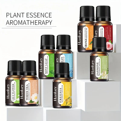 Fruity Essential Oil Set  8x0.34oz Essential Oils  Aromatherapy Diffuser Essential Oil Gift Set Orange  Freesia  Peppermint - PrimeandBeauty