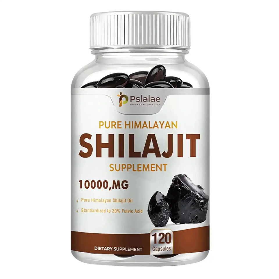 Shilajit Supplements - Enhance Nutrient Absorption and Promote Detoxification, Relieve Stress - 120 Capsules - PrimeandBeauty