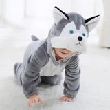 Umorden Infant Toddler Rabbit Dog Lion Tiger Dinosaur Costumes Baby Boys Girls Kigurumi Cartoon Animal Romper Halloween Purim - PrimeandBeauty