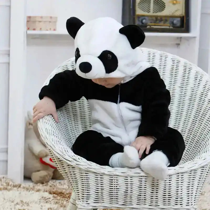 Umorden Infant Toddler Rabbit Dog Lion Tiger Dinosaur Costumes Baby Boys Girls Kigurumi Cartoon Animal Romper Halloween Purim - PrimeandBeauty