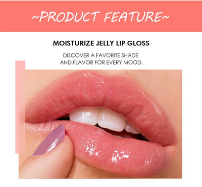Candy Color Moisturizing Lip Gloss with Mirror Finish
