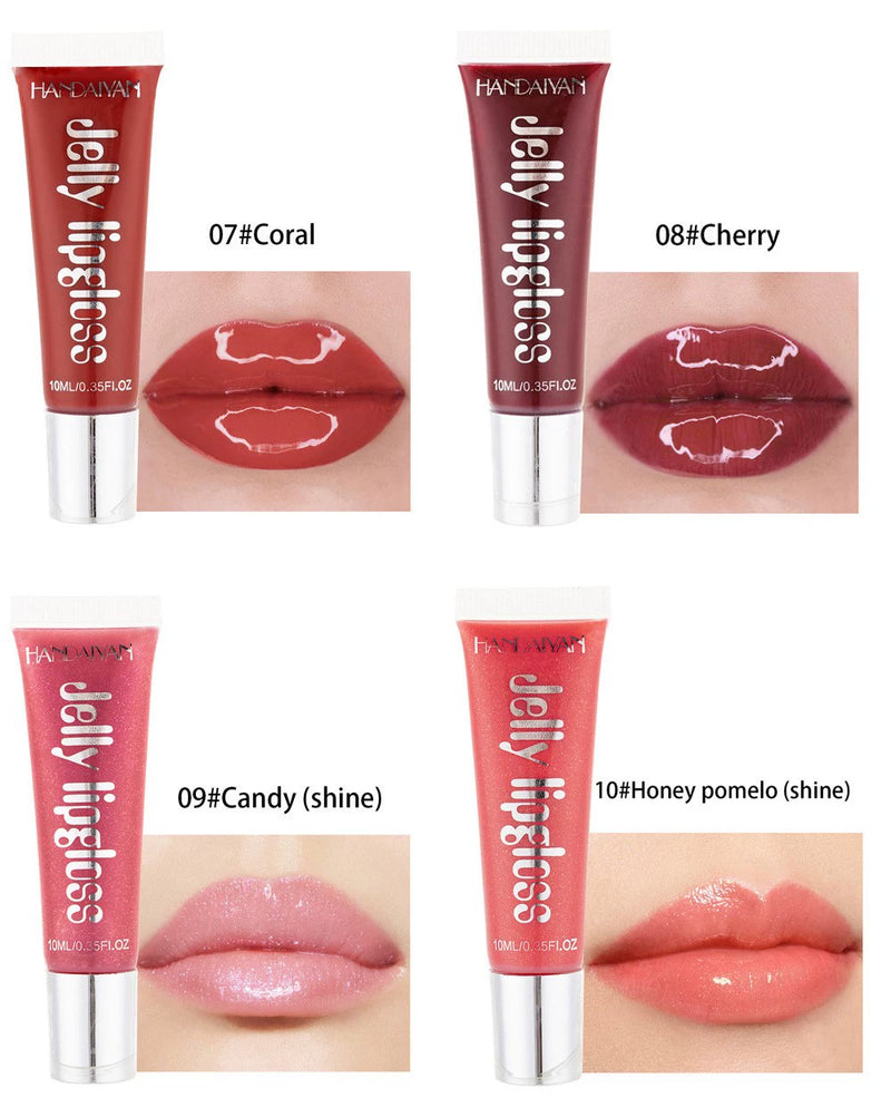 Candy Color Moisturizing Lip Gloss with Mirror Finish
