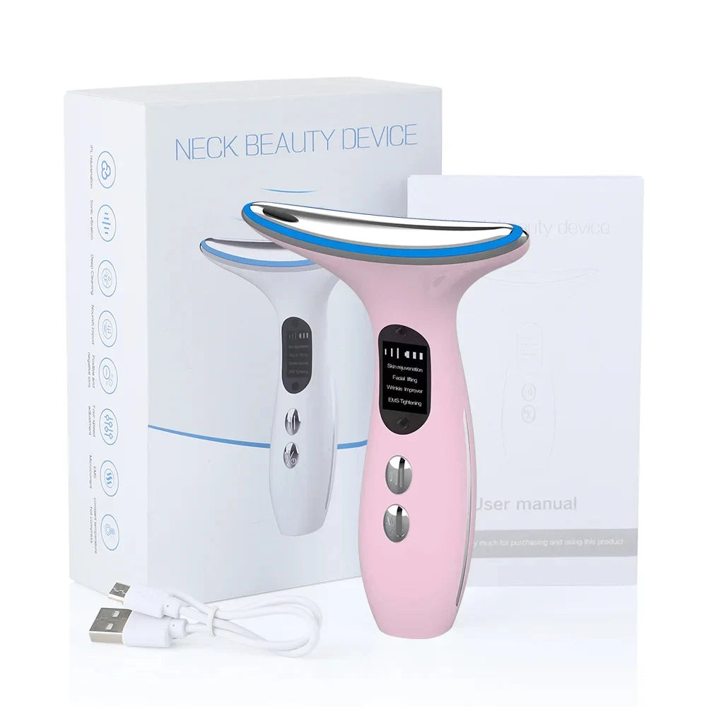 Hot Compress Face Lifting Massager