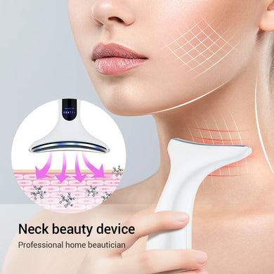 Neck Beauty Device EMS Microcurrent Chin Lifting Face Neck Facial Massager Anti Wrinkle Firming Lifting Lighten Neck Lines Skin