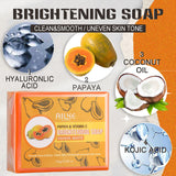AILKE Skin Whitening Handmade Soap -Organic Papaya Soap For Black Spots, Clean Stains, Improves Dull Skin, Face & Body & Hands - PrimeandBeauty