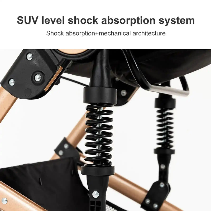 High quality newborn Lightweight  Baby Stroller  Folding Cart  Comfort Baby Stroller 3 in 1 Child Safety Seat With ISOfix - PrimeandBeauty