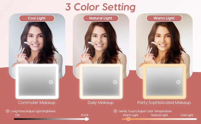 PU Leather Makeup Bag with Mirror 2024 New Leather Multi-Functional Women Cosmetic Case Large Capacity Water-resistant Bag - PrimeandBeauty