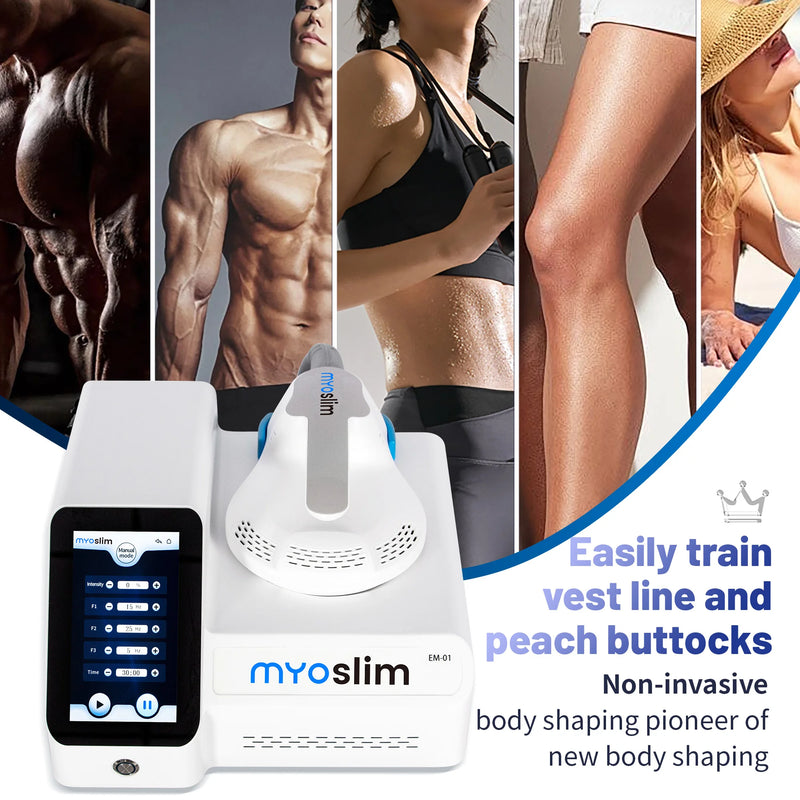 Myoslim Latest Product Personal Portable Electromagnetic Body Slimming Muscle Stimulate Fat Removal Build Sculpting Machine - PrimeandBeauty