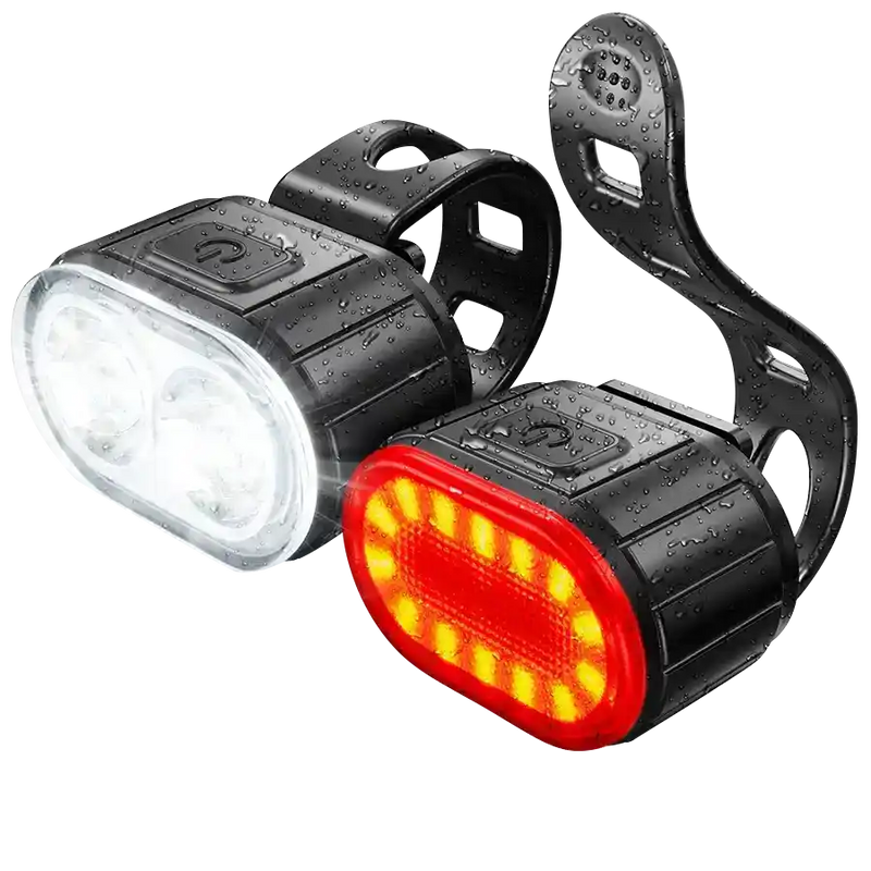 Heinast Bike Lighting Front and Rear Lights Bicycle Lamp Led Cycling Light Bike Flashlight for Bicycle Front Taillight Lantern - PrimeandBeauty