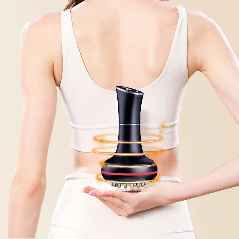 Household electric meridian brush leg abdomen shoulder and neck massager scraping instrument relax the muscles of the whole body - PrimeandBeauty