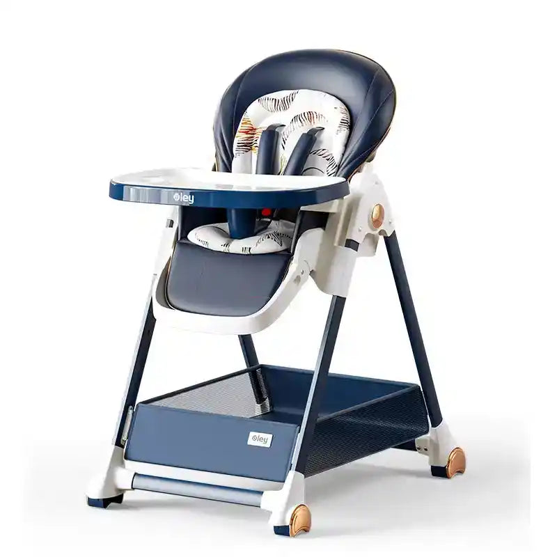 Multifunctional Foldable Baby High Chair Adjustable Height Feeding Chair Can Sit Can Lie Toddle Play Chair - PrimeandBeauty