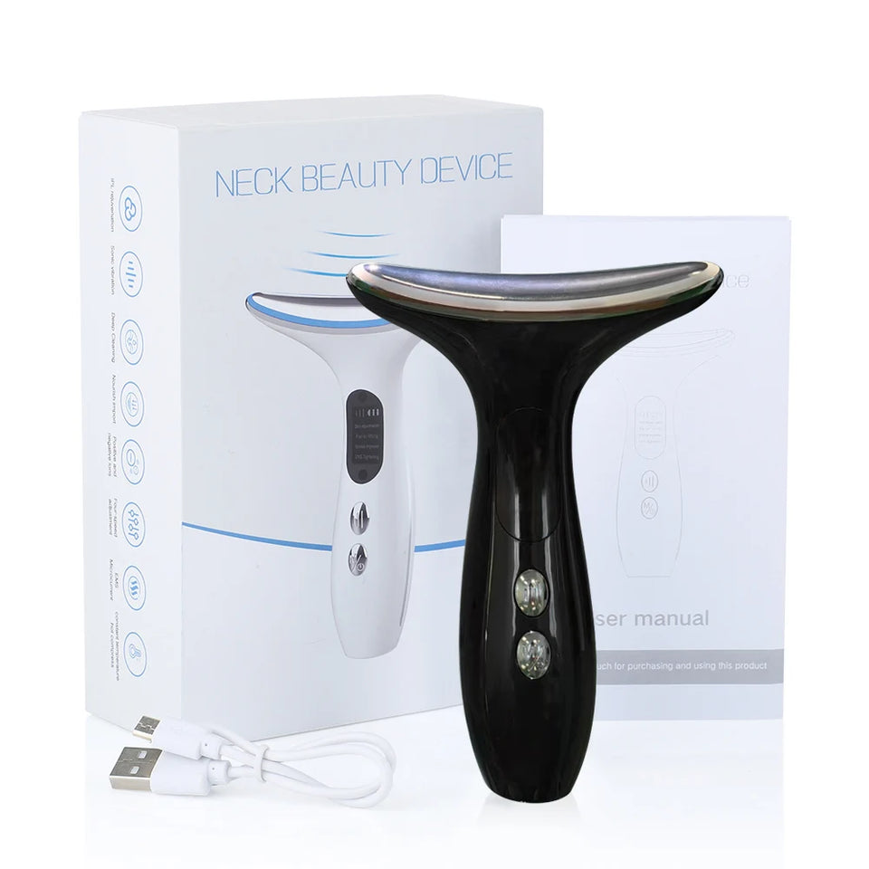 Neck Beauty Device EMS Microcurrent Chin Lifting Face Neck Facial Massager Anti Wrinkle Firming Lifting Lighten Neck Lines Skin