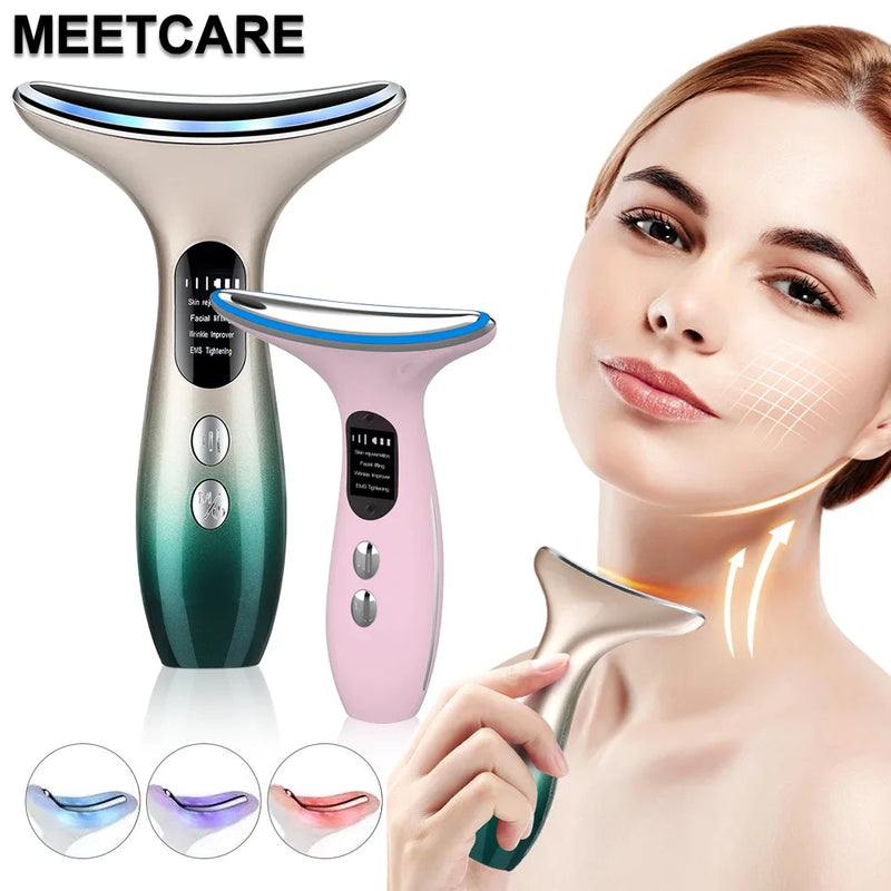 Hot Compress Face Lifting Massager