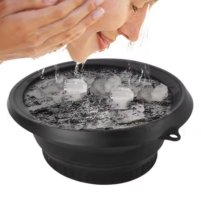 Portable Foldable Face Ice Bath Bowl for Cold Therapy & Skincare