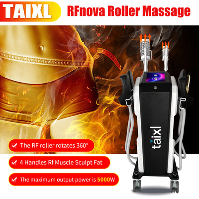 New EMS 2 in 1 Roller Massage Lose Weight Therapy 40K Compressive Micro vibration Vacuum 5D Body slimming Machine - PrimeandBeauty