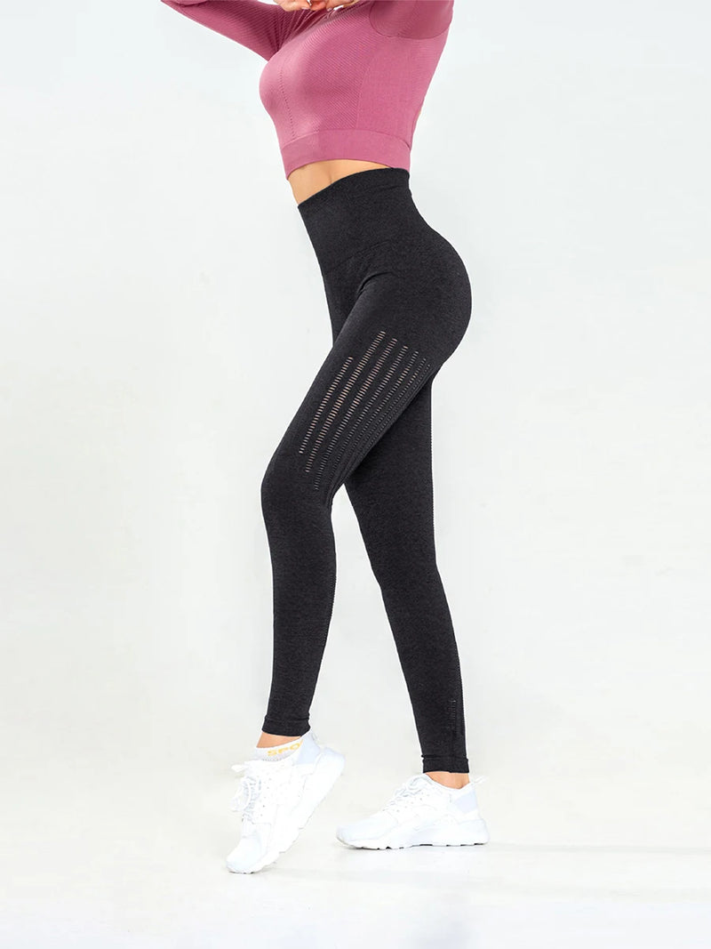 Women s High Waist Yoga Leggings with Tummy Control and Moisture-Wicking Fabric for Running and Workout - PrimeandBeauty