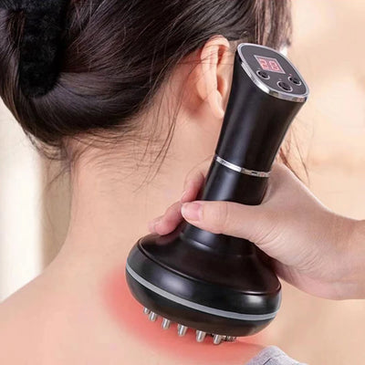 Household electric meridian brush leg abdomen shoulder and neck massager scraping instrument relax the muscles of the whole body - PrimeandBeauty