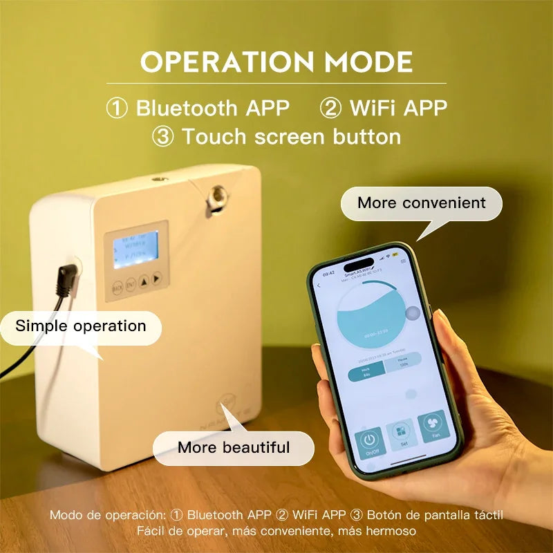 Aroma Diffuser Home Air Fresheners Sprayer Aromatherapy Scent Smart diffuser machine hvac Essential Oils Machine Oil Diffuser - PrimeandBeauty