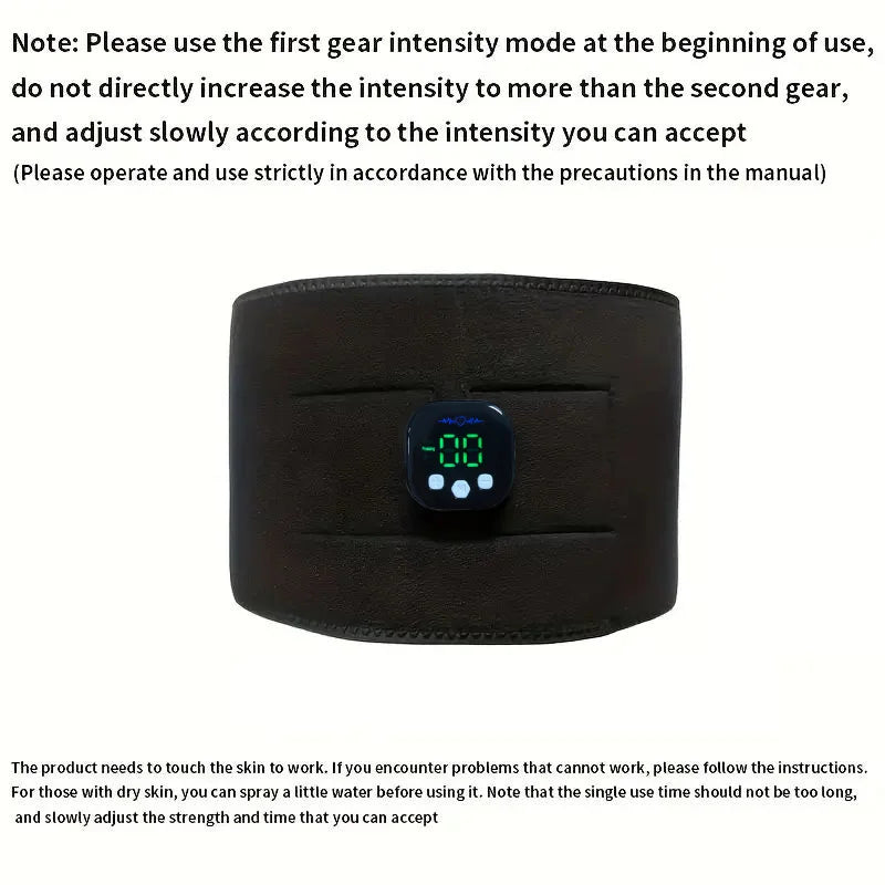 Waist Massager Portable USB Charging Shaper Electric Arm Hip Leg Trainer Weight Loss Shaping Belt Fitness Massager - PrimeandBeauty