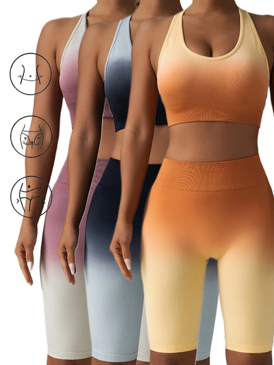 3 Pack US Local Women's Yoga Fitness Yoga Shorts, Tummy Control Yoga Shorts Seamless Ruched Booty Workout Shorts - PrimeandBeauty