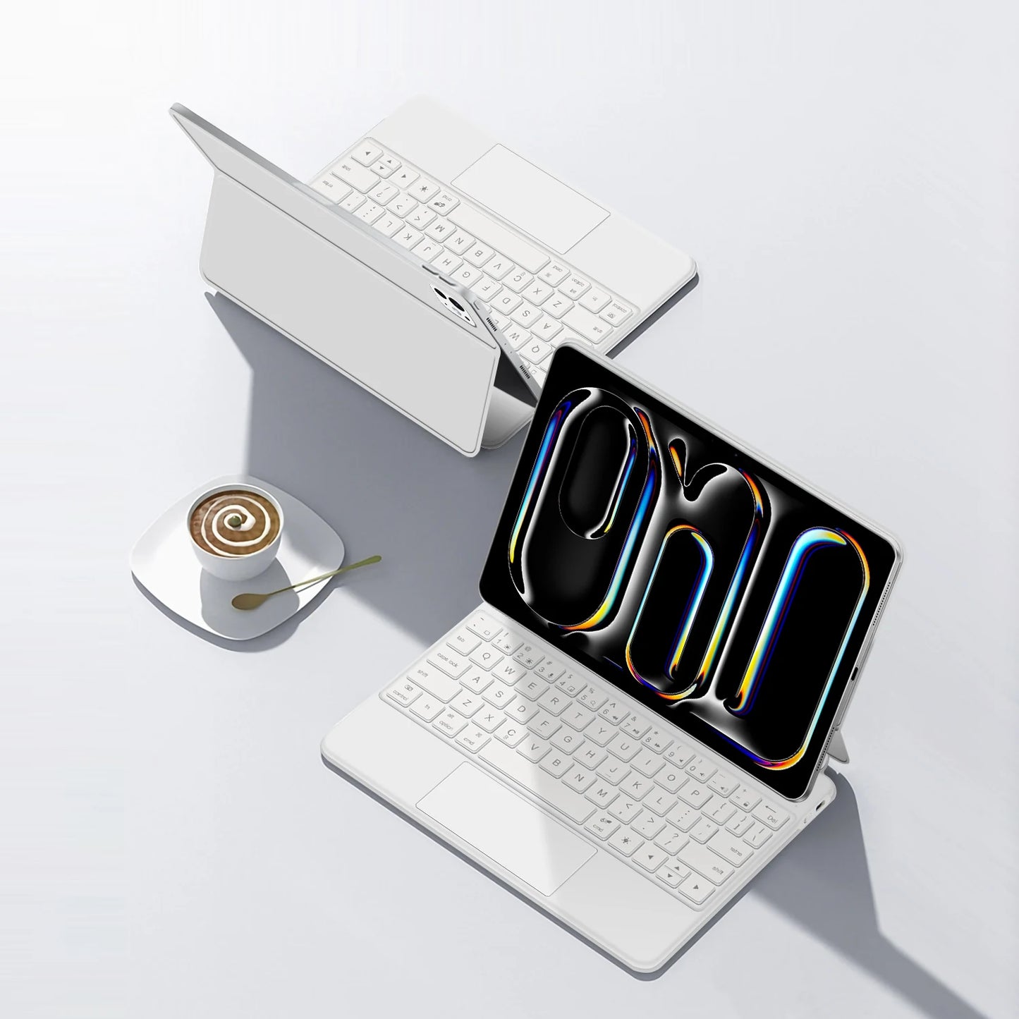 Magic Keyboard for iPad Air 11 Inch 13 M2 3rd Air 5th 4th 10.9" M4 Pro 11/12.9 6th Smart Cover Case Folio Multi-touch Backlight