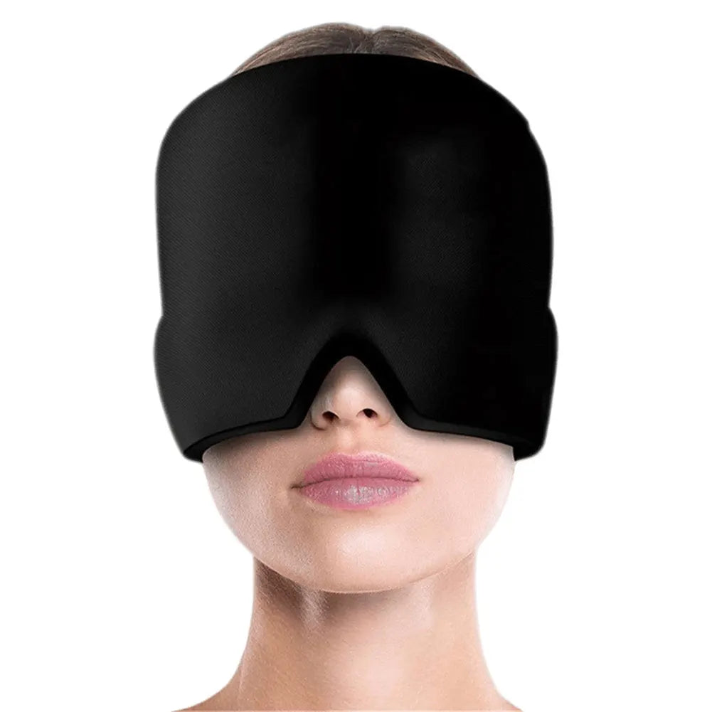 Gel Cold Hot Head Ice Cap Migraine Relief Hat Relief Migraine Ice Head Wrap Full Head Cold Compress Hat Head Heat Treatments Hat - PrimeandBeauty