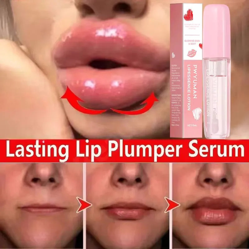 Instant Lip Plumping Essential Oil Nourishing Antiwrinkle Moisturising Sexy Lip Care Ultimate Plumping Lip Gloss Serum Cosmetics