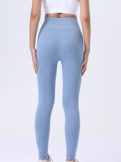 US Local Women‘s High Waisted Tummy Control Leggings Soft Workout Gym Active Yoga Pants, Scrunch Butt Lifting Elastic Tights - PrimeandBeauty