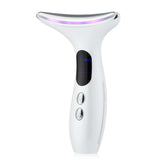 Emeka Neck Beauty Device EMS Microcurrent Chin Facial Lifting LED Firming Rejuvenation Anti Wrinkle Skin Care Face Massager