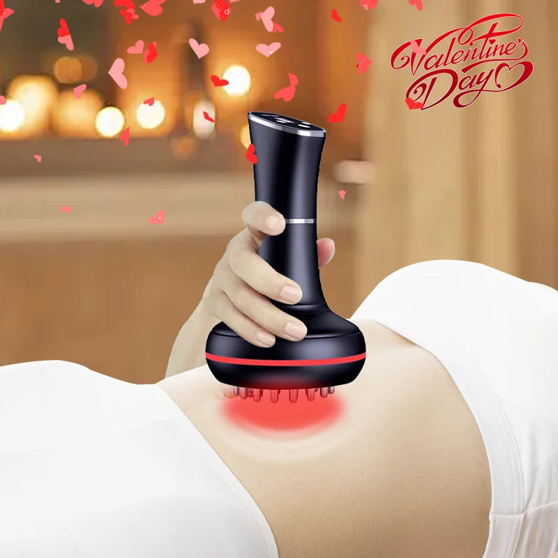 Household electric meridian brush leg abdomen shoulder and neck massager scraping instrument relax the muscles of the whole body - PrimeandBeauty