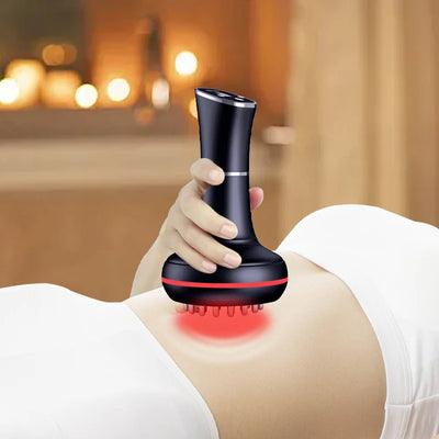 Household electric meridian brush leg abdomen shoulder and neck massager scraping instrument relax the muscles of the whole body - PrimeandBeauty