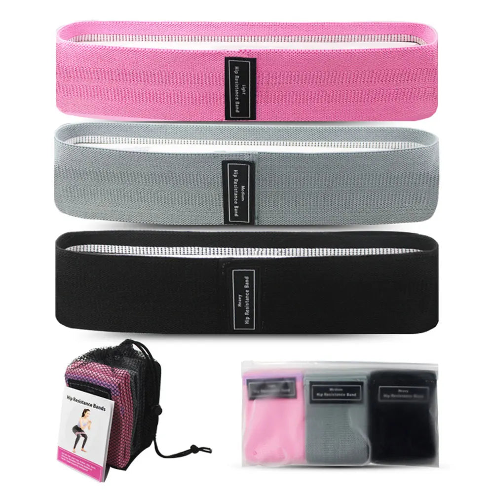 3Pcs Resistance Bands Non-Slip Exercise Bands Workout Bands Stretch Bands for Women & Men Home Gym Fitness Yoga Pilates - PrimeandBeauty