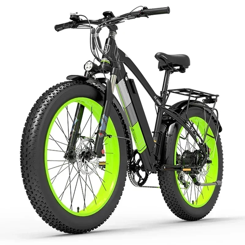 E-bike Vélo électrique à grosse opathie pour adulte, Moteur 1000W, batterie 17,5 AH, 7 vitesses, carton hydraulique, XC4000