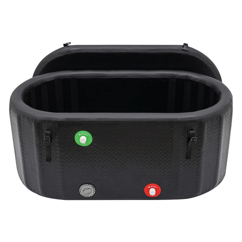 Large 370 Litre Ice Bath Inflatable Cold Water Therapy Tub Compact Immersion Tray - PrimeandBeauty