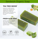 KYLIEFIT Cool Fresh Aloe Soap Bar, Reduce Acne and Black Spots, Clean Skin, Oil Control, Exfoliation, For Face And Body Use - PrimeandBeauty