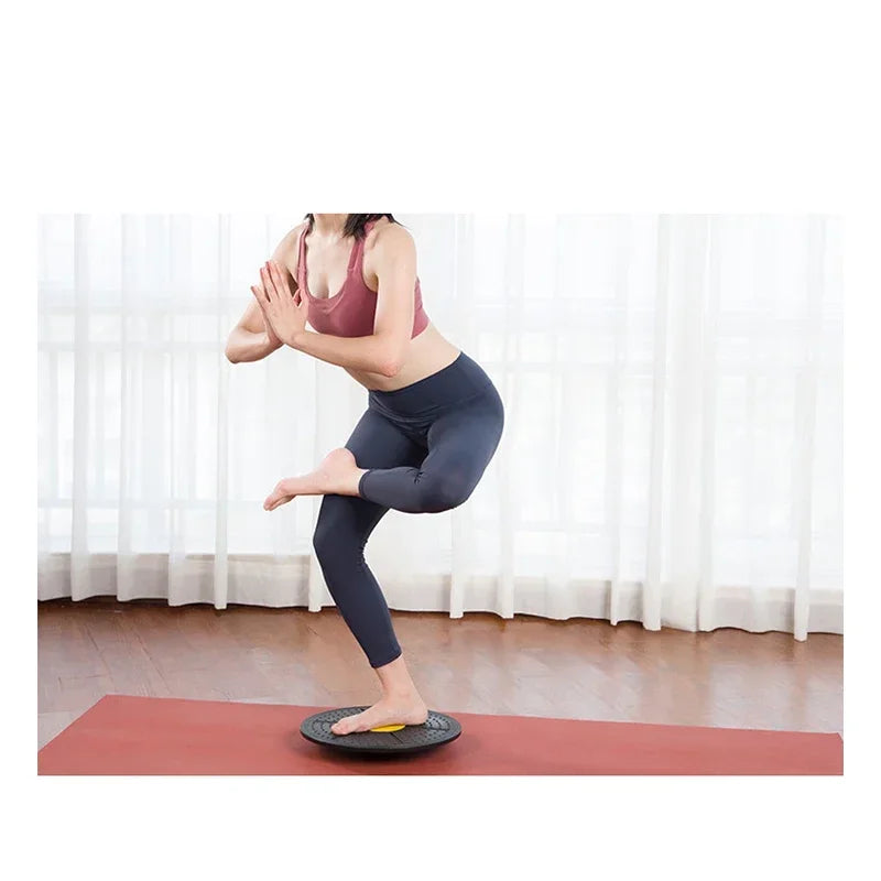 Yoga Balance Board Fitness Exercise Training Pedal Sense System Training Balance Board Warp Board Yoga Board Fitness Equipment - PrimeandBeauty