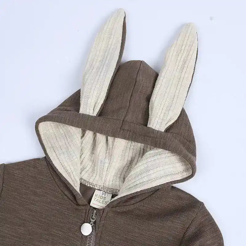 Baby Rompers Boys Girls Newborn 0 to 3 6 9 12 18 Months Boutique Cotton Long Sleeve Rabbit Ear Infant Onesie Spring Fall Clothes - PrimeandBeauty