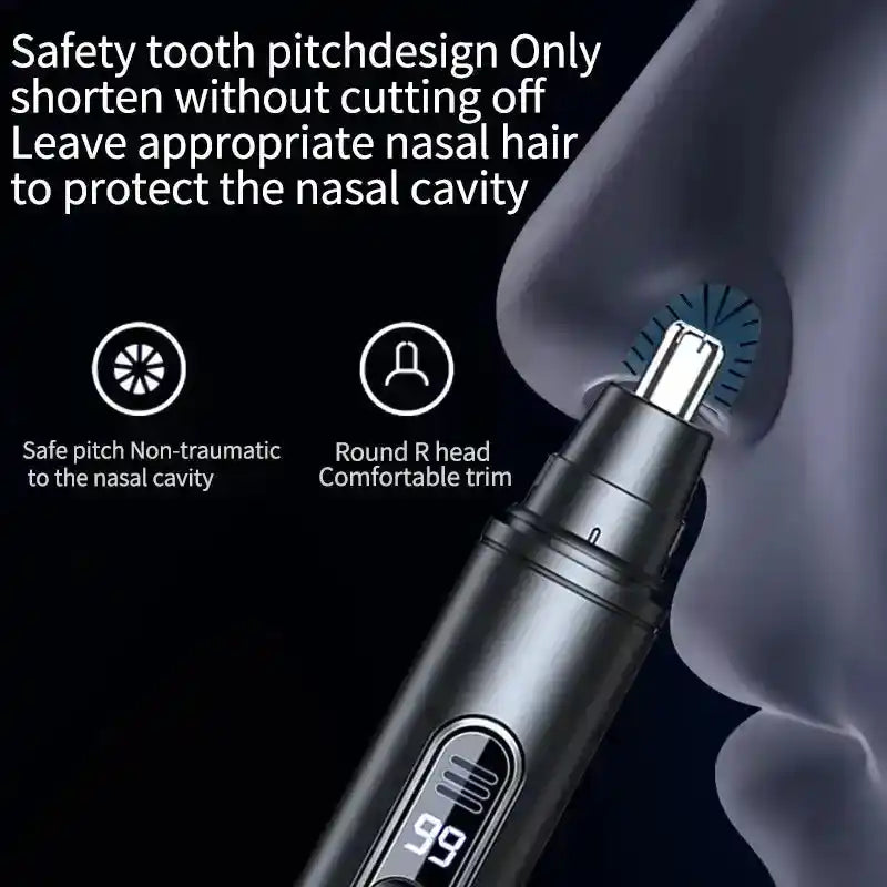 Mini Pocket Nose Hair Trimmer Painless Clipper Nose Ears Hair Eyebrow Waterproof Portable Trimmer For Men Women - PrimeandBeauty