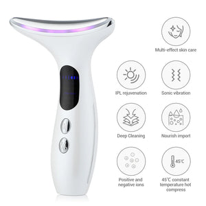 Neck Beauty Device EMS Microcurrent Chin Lifting Face Neck Facial Massager Anti Wrinkle Firming Lifting Lighten Neck Lines Skin