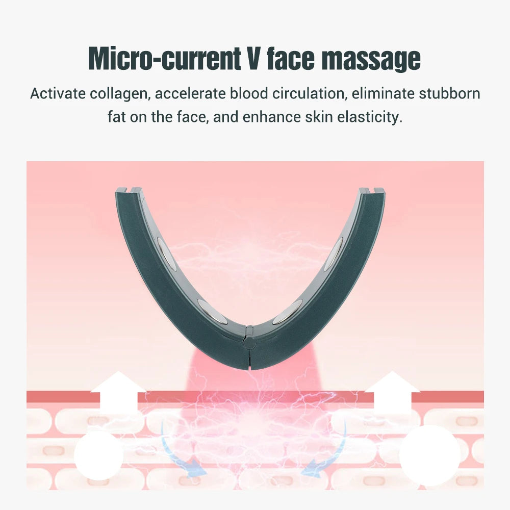 Microcurrent V-Face Lifting Device